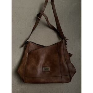 (MS) Brown Danbury Mint Crossbody Bag Size Medium